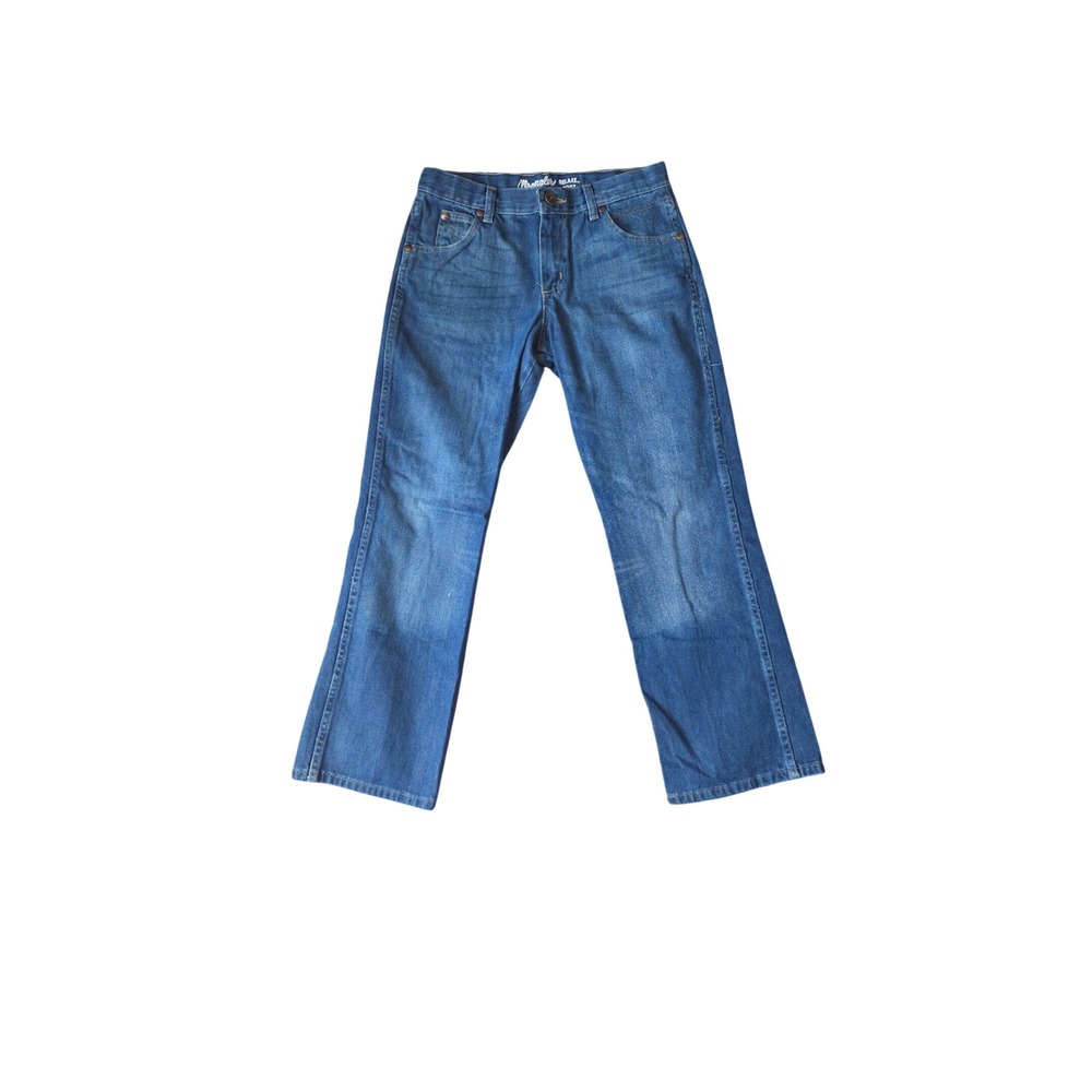 Wrangler Retro Boys Jeans 14 Husky Relaxed Bootcut Blue Medium Wash 10BRT20NS